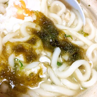 とろろ昆布入り鍋焼きうどん